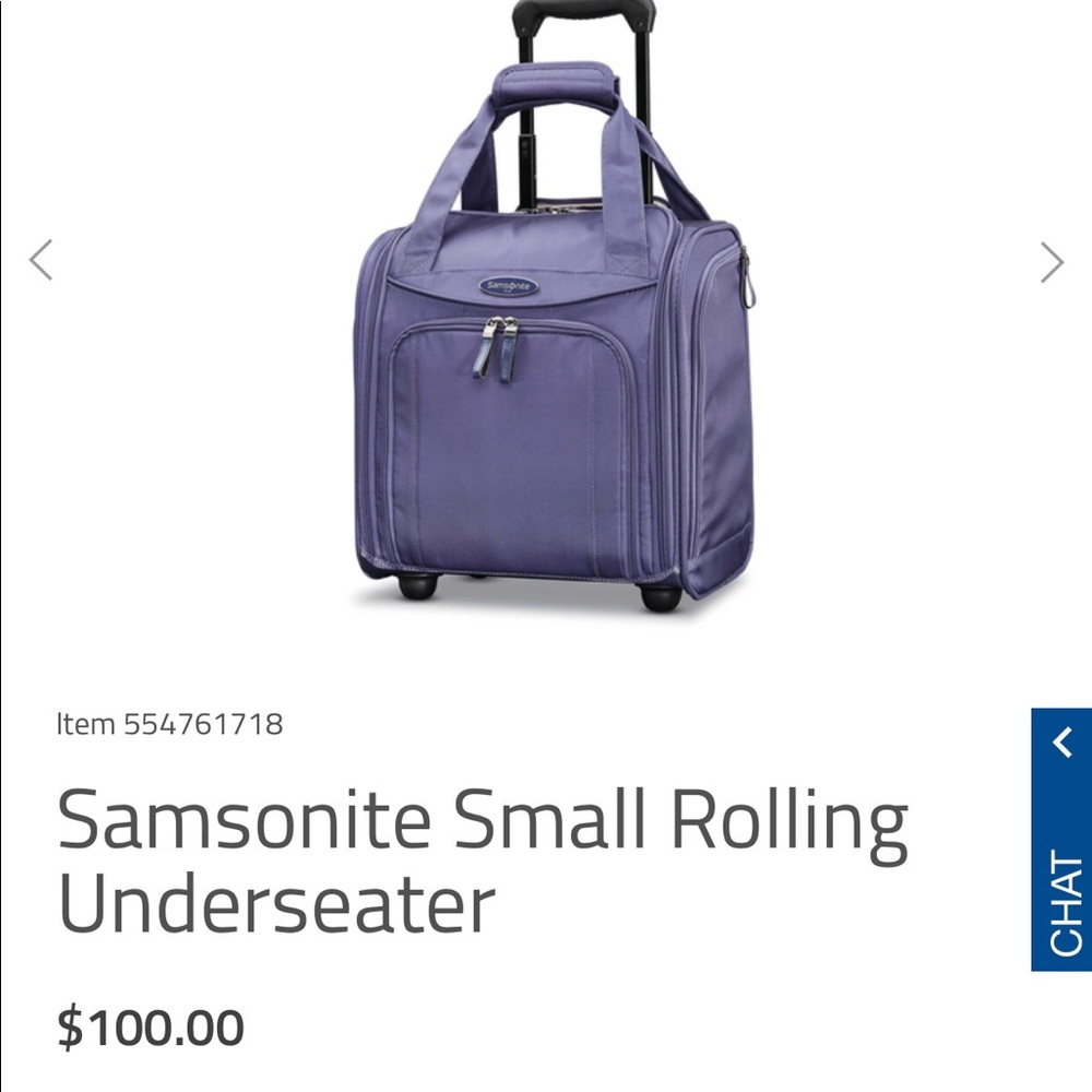 Samsonite Rolling Luggage (small under seater)